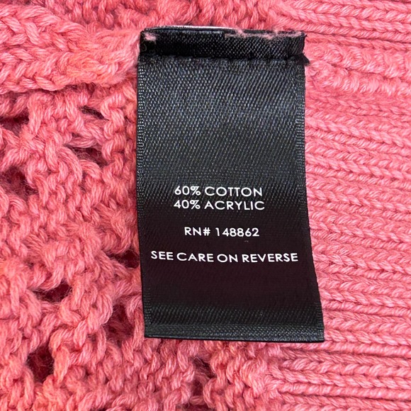 Torrid Pink Crew Neck Sweater with Intricate Knit Design - Picture 8 of 8